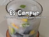 Es campur (tanpa gula pasir, tanpa SKM, tanpa sirup)
