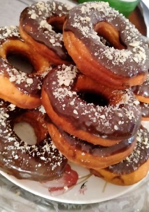 صورة لوصفة دونات بأبسط الطرق 🥯😍