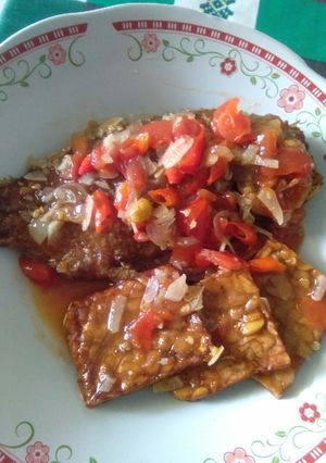 Foto resep Ikan nila asam manis (plus tempe)😄