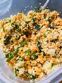 Una foto de Cous-cous con vegetales