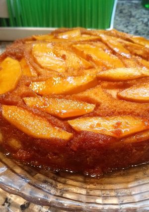 Una foto de Torta invertida de manzanas 🍎🍎