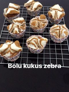 Foto resep Bolu kukus zebra