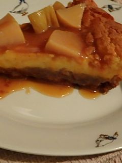 Birsalmás sajttorta sós karamellás öntettel recept fotója