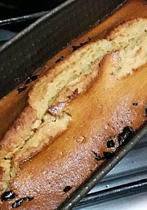 Una foto de Budín de banana sin harina
