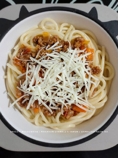 Foto resep Spaghetti Bolognaise (makanan utama anak 2-5 tahun)