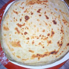 Soft layered chapatis A picture of Soft layered chapatis.