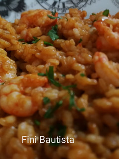 Una foto de Arroz con gambones