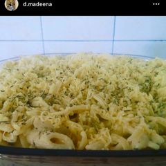 A picture of Drooling Homemade Baked Mac ‘N Creamy-Cheesy-Cheese.