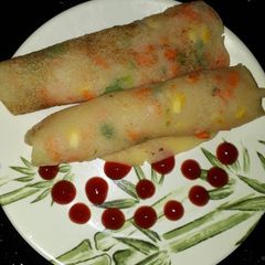 A picture of Semolina or Suji Rolls.