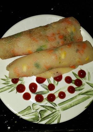 A picture of Semolina or Suji Rolls.