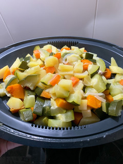 Una foto de Verduras al vapor en thermomix ¡verduras en mi Varoma!