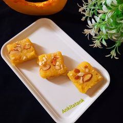 Pumpkin Burfi - dessert A picture of Pumpkin Burfi - dessert.
