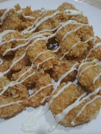 Cara Mudah Menyiapkan Resep Udang goreng oat mayo yang Menggugah Selera Anti Ribet, Sempurna
