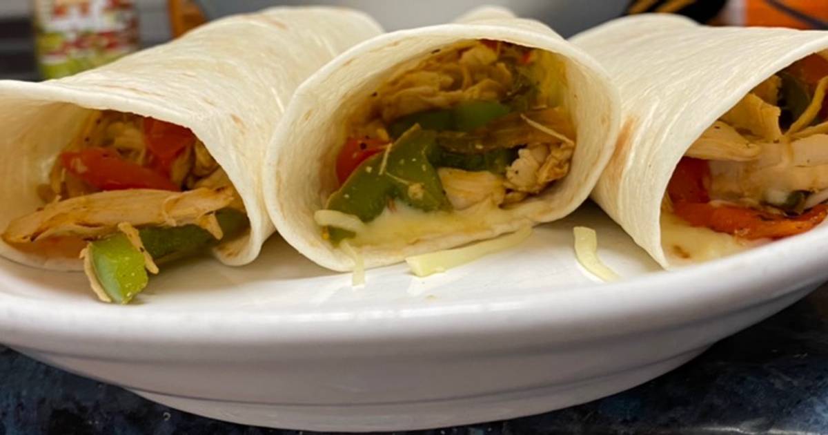 Burritos de pollo 120 recetas caseras Cookpad