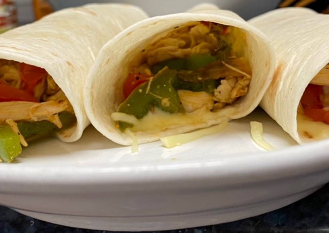 Burritos de pollo