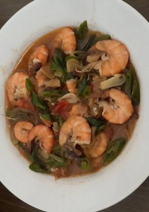 Foto resep Udang cabai hijau saus tiram