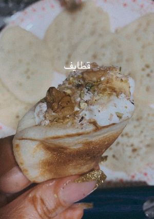 صورة لوصفة قطايف القيمر