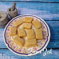 A picture of Ghee Mysore Pak.
