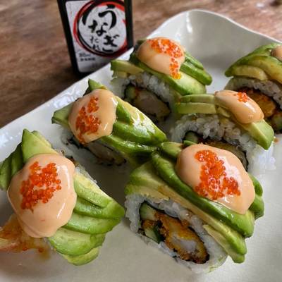 Dragon Roll Ebi Sushi Recipe By Jess Hieda Cookpad