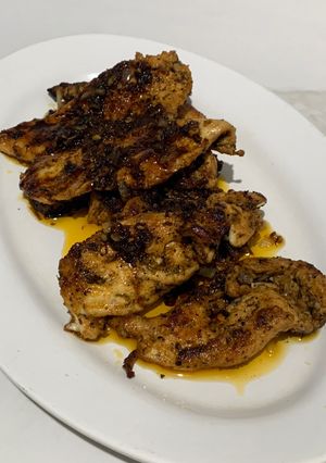 Foto resep Honey garlic glaze chicken (versi pan pried)