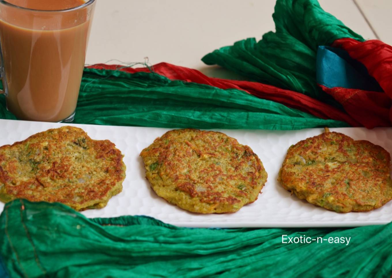 Vegetarian pancakes mung dal