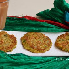 Moong Dal Veggie Pancakes A picture of Moong Dal Veggie Pancakes.