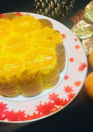 Una foto de Queque de mandarina🍊🍊👌