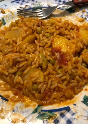 Una foto de Guiso de arroz con lo que hay!