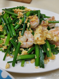 韭菜花蝦仁炒蛋 的食譜成品照片