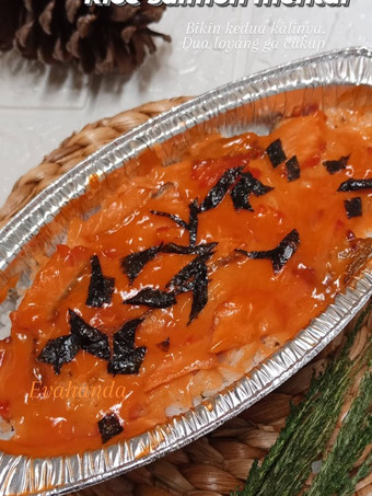 Resep Rice salmon mentai Anti Gagal