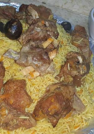 صورة لوصفة كبسة اللحم