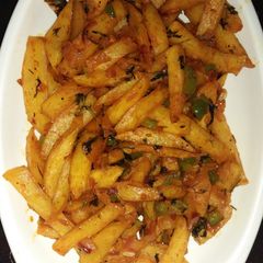 A picture of Yummy masala fries/chips masala.