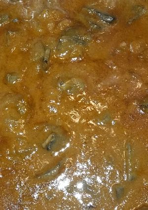 Una foto de Asadura de cerdo en salsa