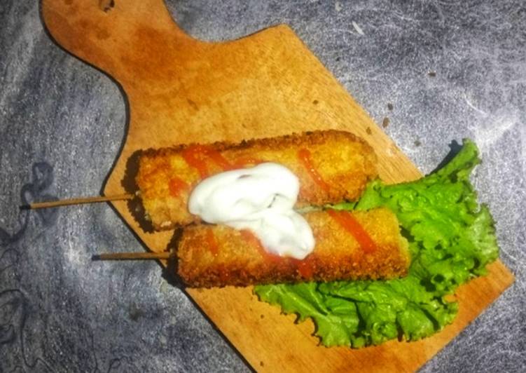 Resep Simple Korean corn dog/ sosis roll yang Bikin Ngiler