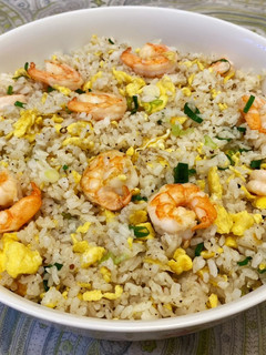 A picture of Shrimp Fried Rice with Egg.