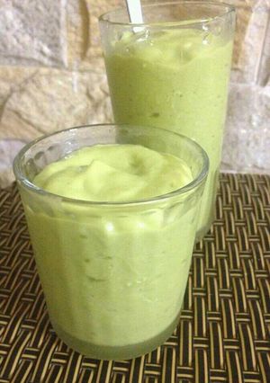 Hình của món Sinh tố bơ.