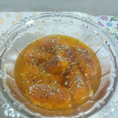 Carrot rasgulla A picture of Carrot rasgulla.