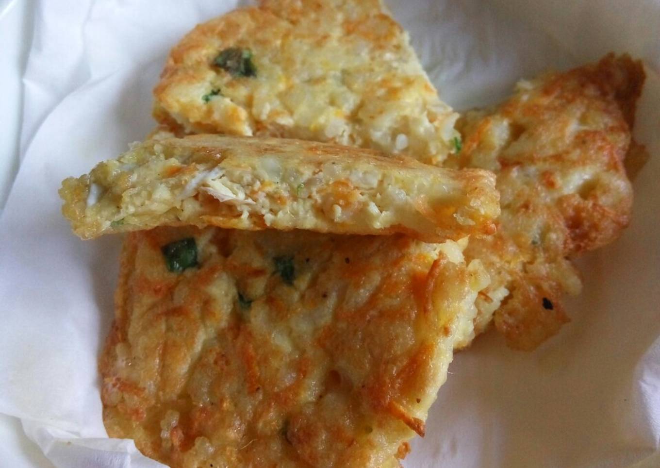 Omelette Nasi Komplit (MPASI 1+)