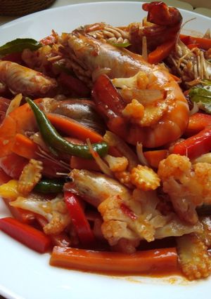 Gambar Paprik udang ala thai