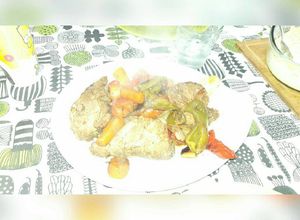 Foto principal de Bondiola de cerdo con verduras al horno