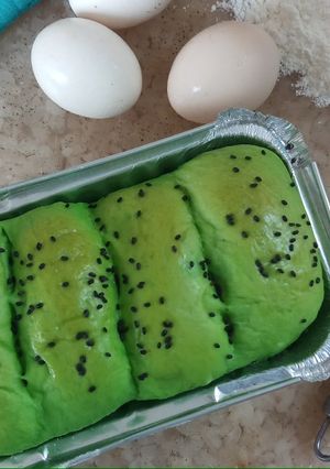 Foto resep Roti tawar pandan utk bekal travelling
