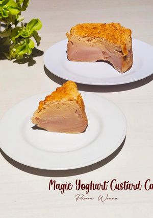 Foto resep 829. Magic Yoghurt Custard Cake