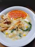 Bubur Manado dan Sambal Tomat