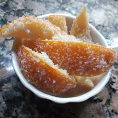 Una foto de Cascaritas de naranja abrillantadas