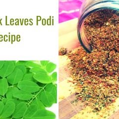 A picture of How to make healthy drumstick leaves powder?.