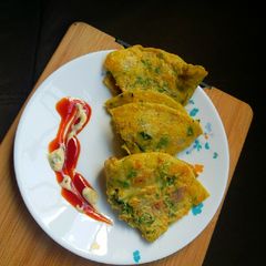 A picture of Vegan omelets.