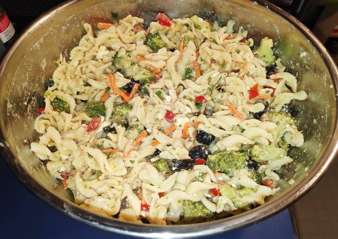 Recipe of Fancy Greek Pasta Salad (Version 1) for Vegetarian Food