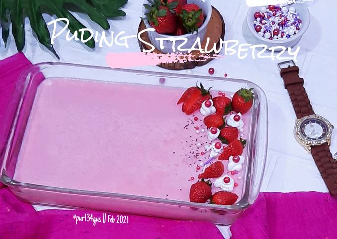 Bagaimana Membuat Puding Strawberry, Sempurna