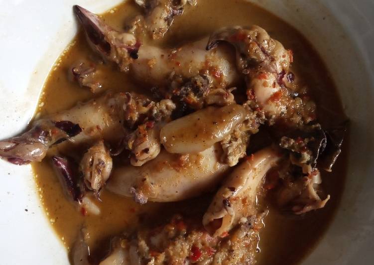 Resep Cumi masak santan kering, Lezat Sekali