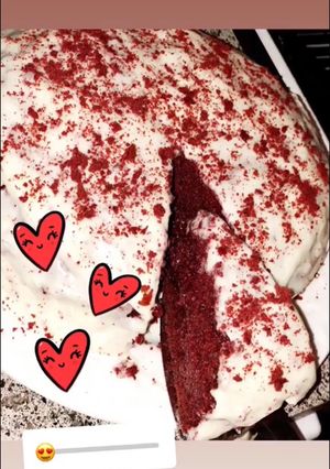 صورة لوصفة كيكة حمرا ❤️